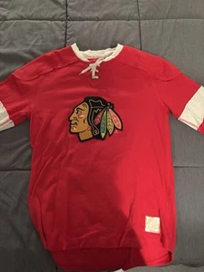 Vintage Chicago Blackhawks Lace-Up Sweater - Retro Sport Brand - Extra Large -  - Picture 1 of 6