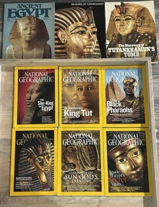 National Geographic lot King Tut Ancient Egypt Secret Vaults Black Pharaohs ++ - Imagen 1 de 5