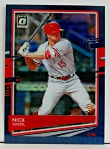 2020 Donruss Optic 101 Nick Senzel - Cincinnati Reds FOTL Pandora Blue Prizm /99 - Picture 1 of 2