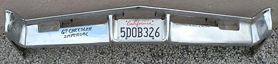 X CHRYSLER IMPERIAL NUEVO TRIPLE CHAPADO CROMO PARACHOQUES DELANTERO 1967 67 OEM Foto 1 de 4