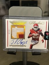 2021 Flawless Distinguished Patch Autograph Gold SSP /20 Jamaal Charles Auto