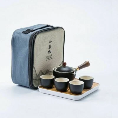 Juego de ceremonia de té de kung fu giratorio automático chino para el hogar utensilios portátiles Foto 1 de 4