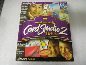Hallmark Card Studio 2 Deluxe Fast Easy Fun Photo Software CD By Sierra Home - Picture 1 of 7