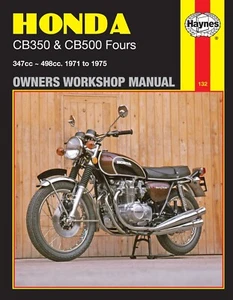 Haynes Manual 0132 for Honda CB350 & CB500 Fours (71 - 75) workshop, service - Picture 1 of 2