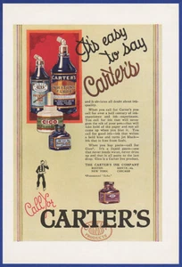 Vintage 1923 CARTER'S Ink Inx Products Call For Carter's Print Ad 20's - Picture 1 of 1