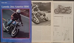  1979 Laverda Jota America 1200 6 page Test Print Ad - Picture 1 of 1