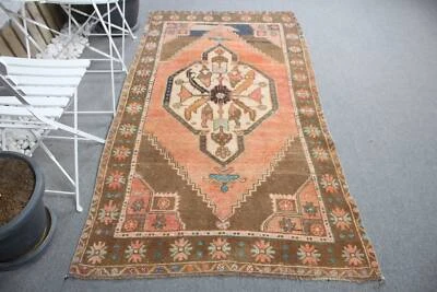 Vintage Rug, Anatolian Rug, 3.8x7 ft Area Rug, Turkish Rugs, Modern Rug - Image 1 of 4