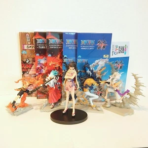 ONE PIECE lot figure 5 pcs w/ folded boxes LUFY YAMATO PORTGAS.D.ACE Rob Lucci - Picture 1 of 19