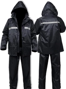 Rain Suits for Men Women Jackets Pant Gear Raincoat Waterproof motorcycle hivis - Picture 1 of 13