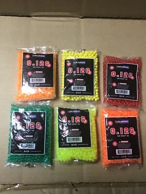 UK ARMS 850 Count UKARMS Airsoft BBs 6mm 0.12g BB For Pistol Gun Rifle Choice of Color