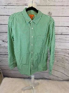 Joe fresh size large green and white check - Picture 1 of 5