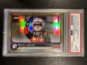 2022 Topps Chrome F1 Charles Leclerc 28 Gold Purple PSA 9 MINT - Picture 1 of 2