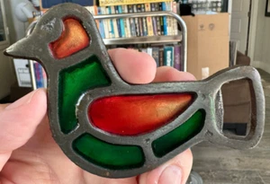 Vintage Stained Glass Bird Bottle Opener - Picture 1 of 5
