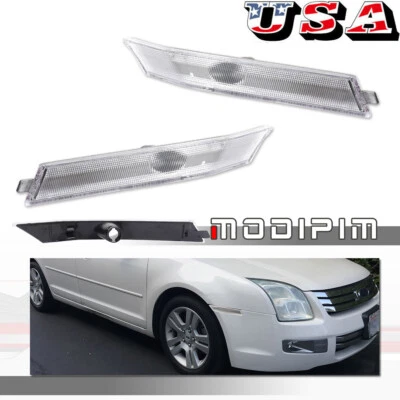 Front Side Marker Light Housings Clear For 2006-2009 Ford Fusion & Mercury Milan - Image 1 of 4