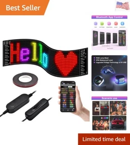 Programmable LED Sign,LED Car Sign,Scrolling Flexible Digital Signs,Control b... - Picture 1 of 7