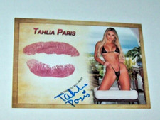 2022 Collectors Expo Model Tahlia Paris Autographed Kiss Card