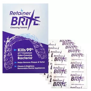 Retainer Brite Cleaning tablets for removable appliances retainers dentures UK - Picture 1 of 10