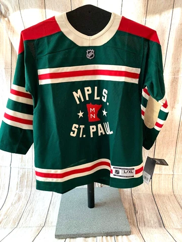 Minnesota Wild NHL Green ZACH PARISE #11 Green Alternate Jersey Youth L/XL NWT Cover