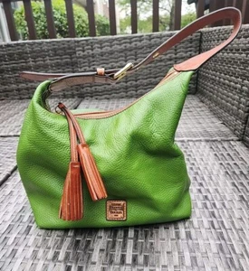 Dooney & Bourke Pebble Grain Paige Sac Green Grass RARE - Picture 1 of 18