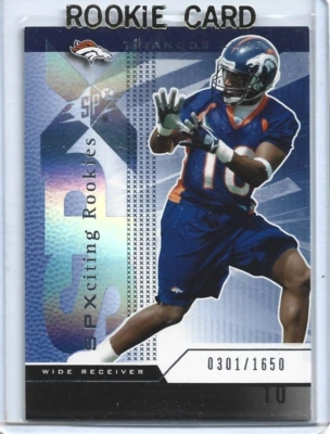 2004 SPX Football #111 Triandos Luke Rookie Card-Broncos (301/1650) - Image 1 of 2