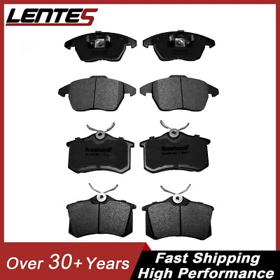 Front and Rear Ceramic Pads For Volkswagen Beetle Eos Golf Jetta Audi A3 Foto 1 de 4