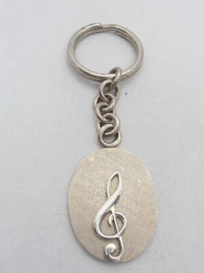 Key Of Violin: Keyring Silver 925 - Music - Musician - Clef - Picture 1 of 3