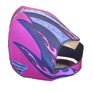 Monster Jam Monster Truck Racing Helmet Soft Polyester Hat Helmet 2015 Flame HTF - Picture 1 of 4