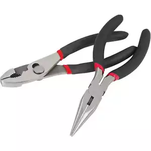 2-Piece 6-inch Pliers Set with Slip-Joint and Long Nose Pliers - Picture 1 of 8