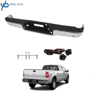 Rear Step Bumper Assembly Chrome Steel Fit For 2006 2007 2008 Ford F-150 Steel - Picture 1 of 16