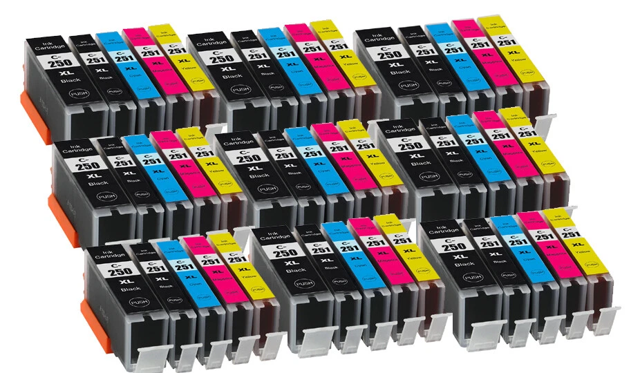 45P PGI250 CLI251 XL Printer Ink Replacment for Canon MG6420 MX922 MG5620 iX6820 - Image 1 of 1