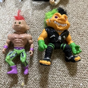 1992 TNT Troll Force Red Hair Mohawk Wrestler Troll Action Figure Punk Rock - Bild 1 von 6