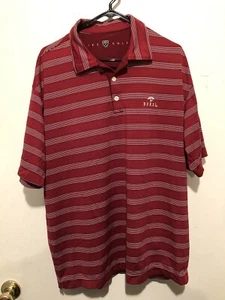 ⛳️ Nike Dri-Fit Golf Hombre Polo Grande Rojo Rayas Doral ⛳️ - Imagen 1 de 4