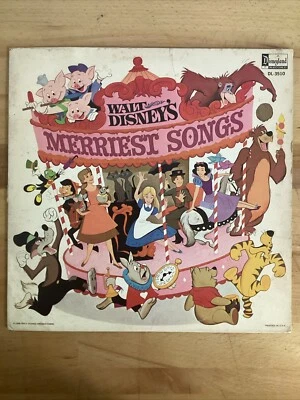 Walt Disney's Merriest Songs Disneyland Record - 1968 Disney vinyl LP -BURL IVES - Image 1 of 4