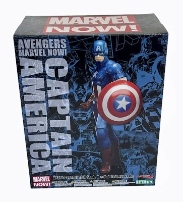 Kotobukiya Captain America Marvel The Avengers Now ArtFX Figure Statue NEW - Image 1 of 4