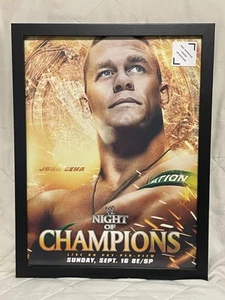 FRAMED 12x16 WWE Poster - 2012 Night of Champions John Cena NEW - Picture 1 of 4