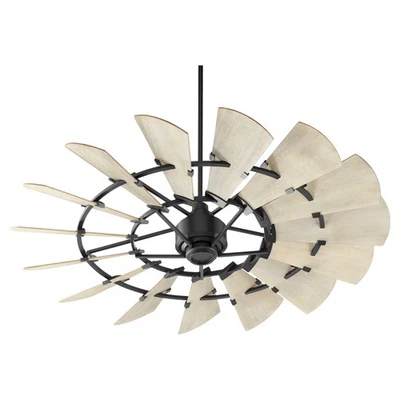 Quorum Windmill 60" Indoor Ceiling Fan in Noir - Image 1 of 2