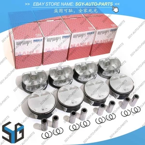 8x Pistons & Rings Set STD For BMW 550i 650i 750i X5 E64 E63 E70 E53 N62B48 4.8L - Picture 1 of 6