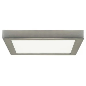 18.5w 9-in Flush Mount LED Fixture 3000K Square Shape Brushed Nickel Finish 120v - Picture 1 of 3