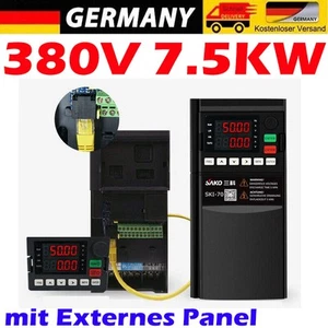 Convertidor de frecuencia 380V 7.5KW 3 fases convertidor de frecuencia VFD Inverter DE Stock - Imagen 1 de 17