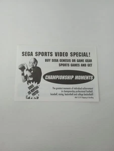 Joe Montana Sports Talk Fútbol Sega Sports Genesis Juego Equipo Inserto (670-2228) - Imagen 1 de 5
