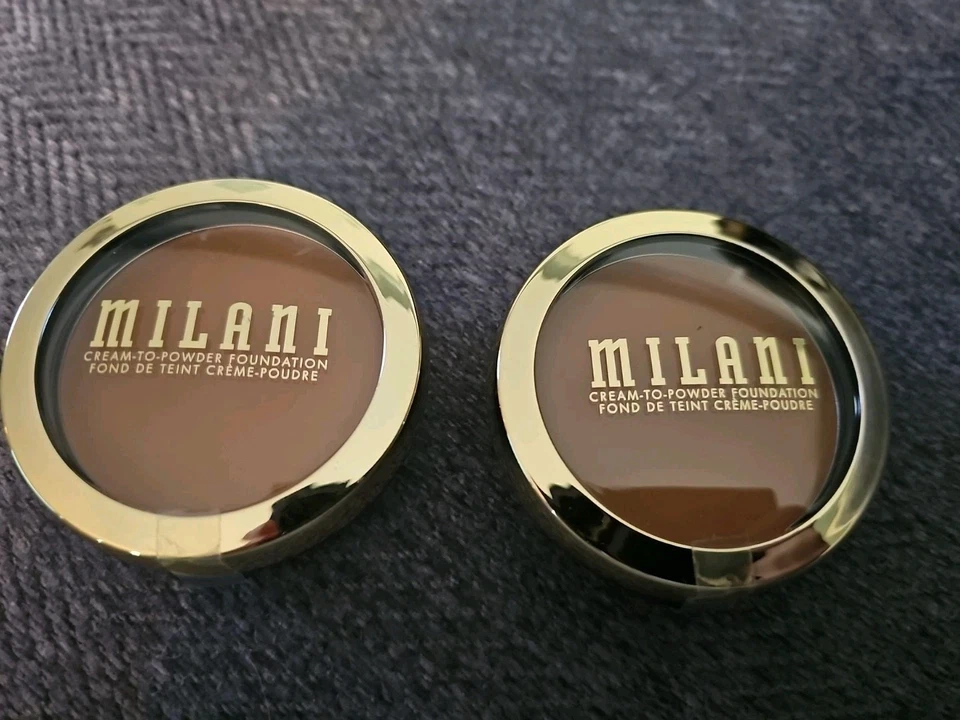 (2) Milani Cream-To-Powder Foundation Conceal + Perfect Finish-280 Spiced Almond