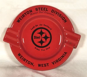 Weirton Steel Div - National Steel Division - Weirton, W. Va - Tin Ashtray - Picture 1 of 7