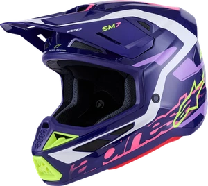 ALPINESTARS SM7 Helmet - Deed - Gloss Purple/Pink - 2XL 8302426-3142-XXL - Picture 1 of 6