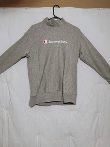 Champion Reverse Weave grau Rollkragen Langarm Sweatshirt Small - Bild 1 von 5