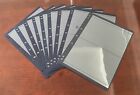 Mixed-Brand Hagner Stock Sheets. Used Set Of 9, Black, Two-Strip, Single Side