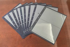 Mixed-Brand HAGNER Stock Sheets. USED set of 9, black, TWO-strip, single side - Picture 1 of 1