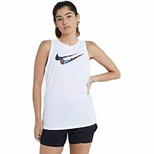 Nike Women's Dri-FIT Plus Swoosh Stars Training Tank Top White Size 2X