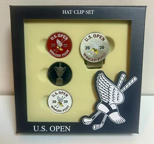 2020 US Open Golf Championship Winged Foot Magnetic Hat Clip Ball Marker Set New - Picture 1 of 1