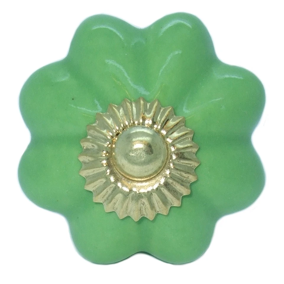 VINTAGE SHABBY CHIC CREAM BLACK WHITE CERAMIC CUPBOARD DOOR KNOBS DRAWER KB04 - Image 1 of 1