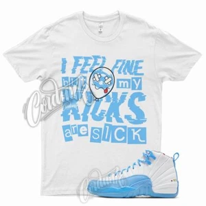 SICK V2 T Shirt for J1 12 GS Emoji UNC Powder Blue Carolina 3 6 1 University - Picture 1 of 3